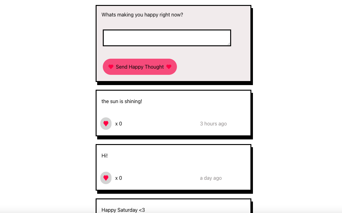 Happy thoughts chat